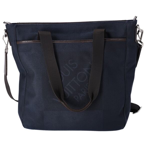 Louis Vuitton Damier Geant Jongleur Tote Bag Blue Ocean Canvas - Picture 1 of 7